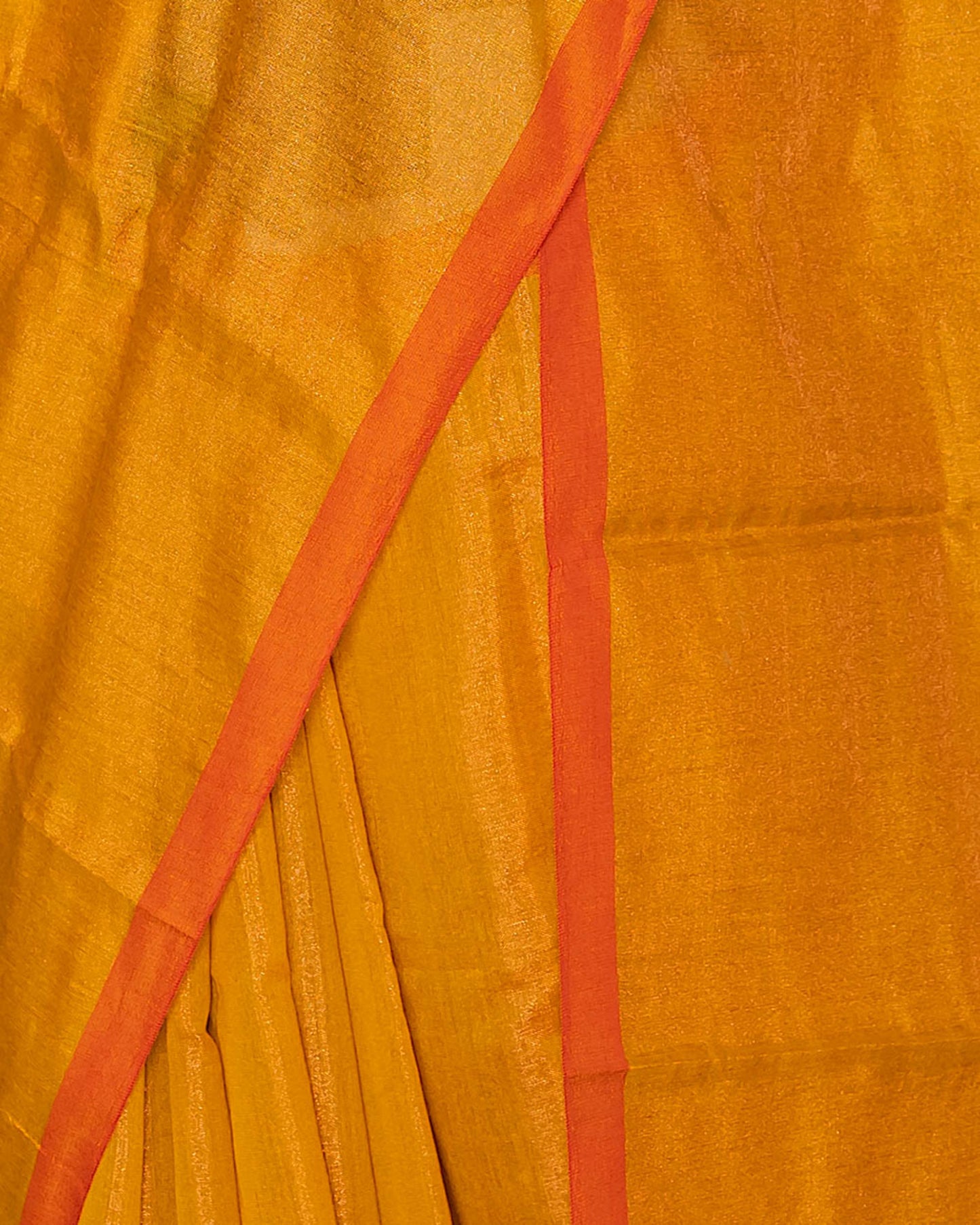 Golden Yellow Shimmer Handloom Saree | simmpli ethnicc