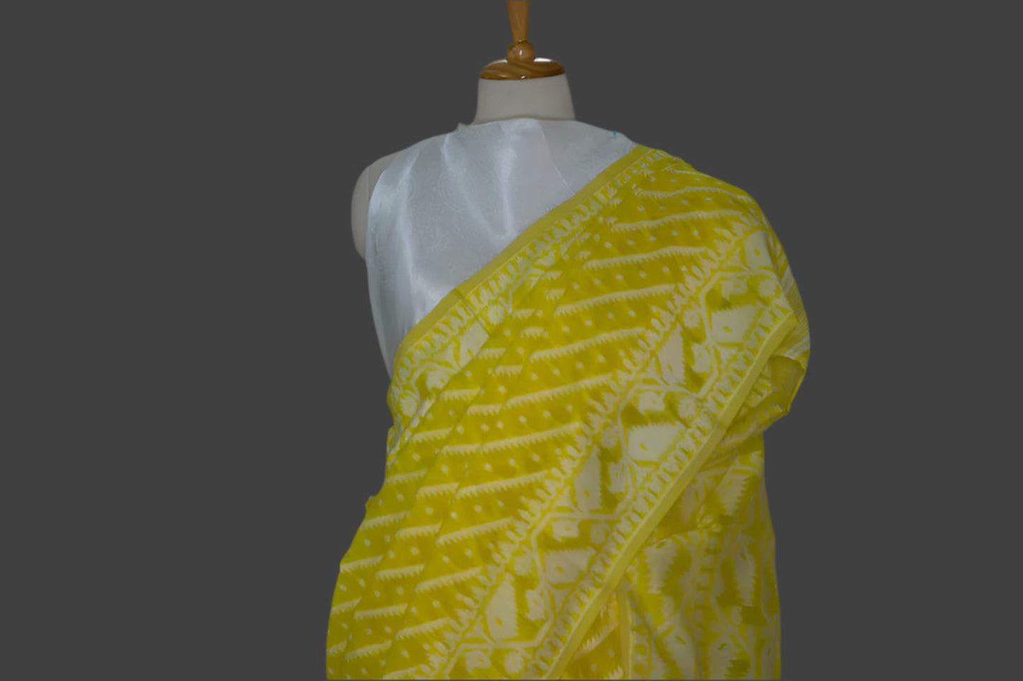 Neon Green Intricately woven saree | simmpli ethnicc