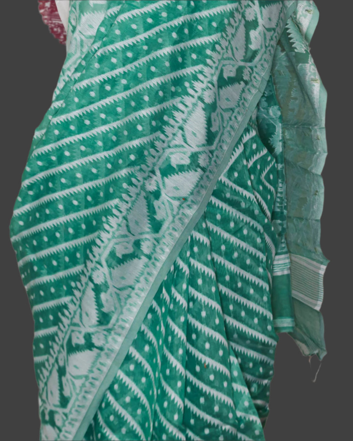 Sea Green Intricately woven saree | simmpli ethnicc