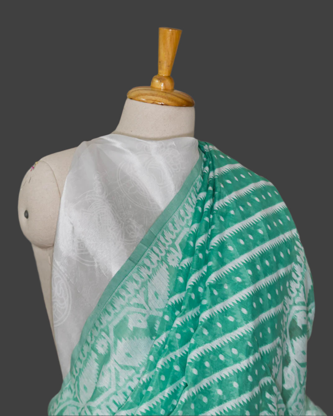 Sea Green Intricately woven saree | simmpli ethnicc