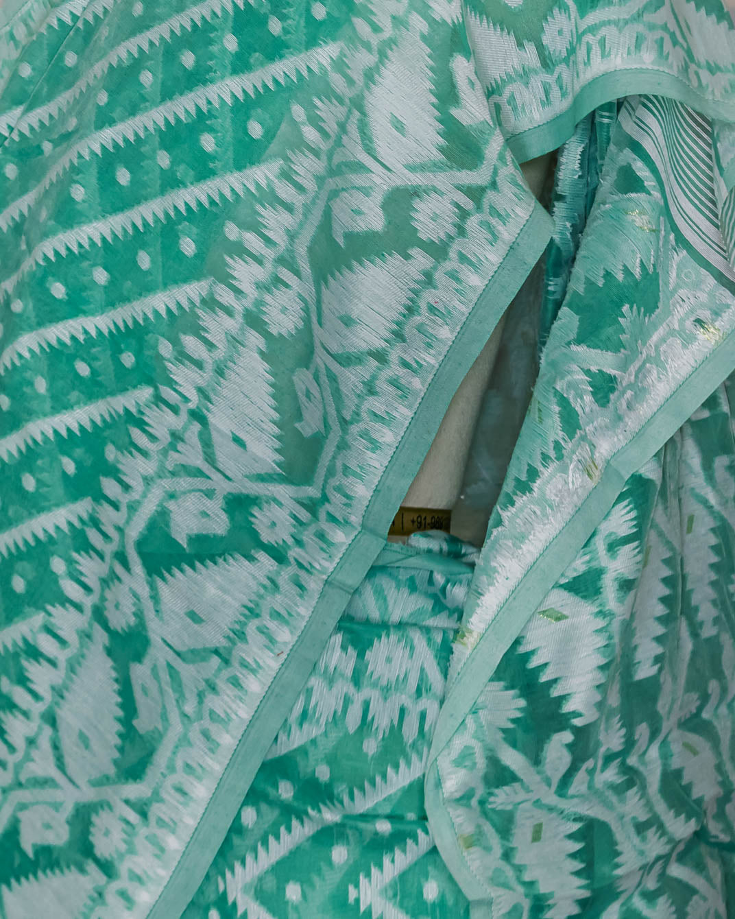 Sea Green Intricately woven saree | simmpli ethnicc