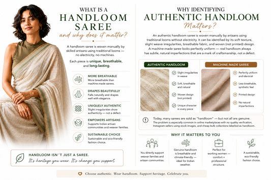 How to Identify Authentic Handloom Sarees: Complete Buyer Guide
