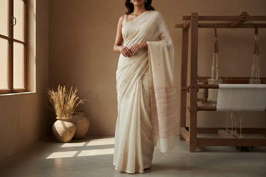 Sustainable fashion and handloom sarees – a conscious way to dress by simmpli ethnicc
