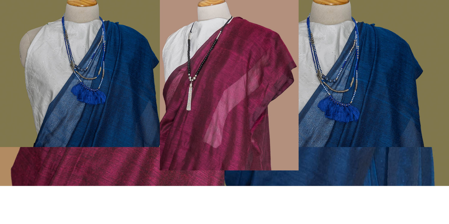 “Plain color sarees - Solid colors in cotton, Linen | simmpli ethnicc