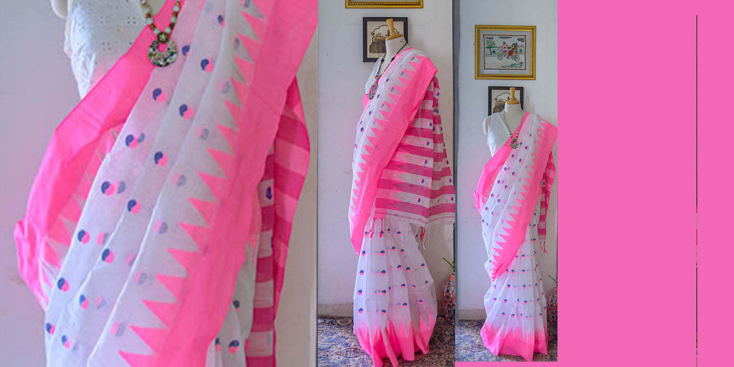 Pink Sarees - simmpli ethnicc