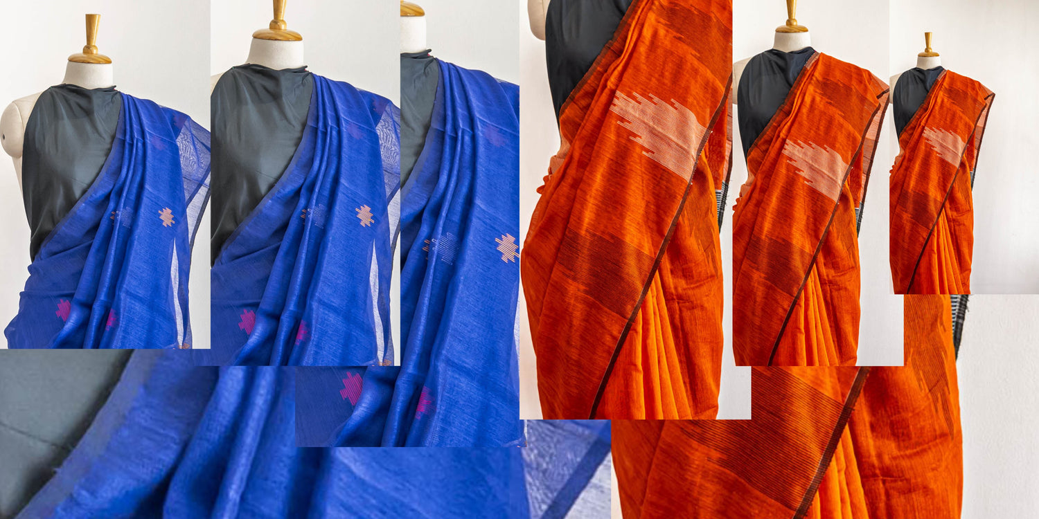 🌿 Muslin Sarees Collection – simmpli ethnicc