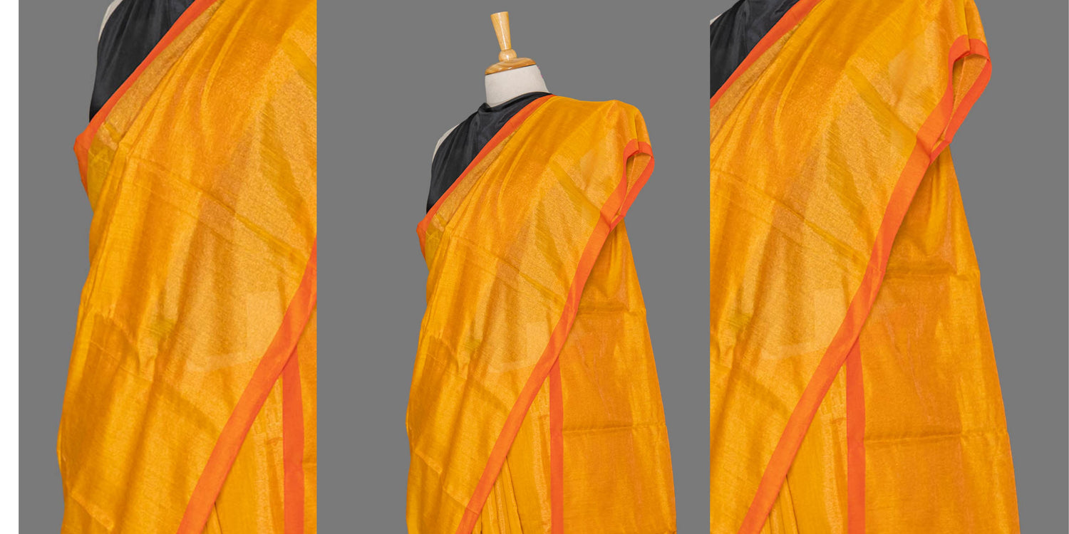 Yellow & mustard sarees- simmpli ethnicc