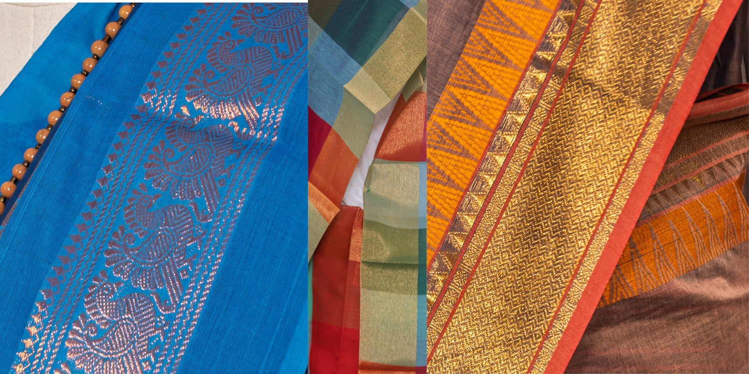 Sunlight Borders✨ Zari Border Sarees Collection – simmpli ethnicc