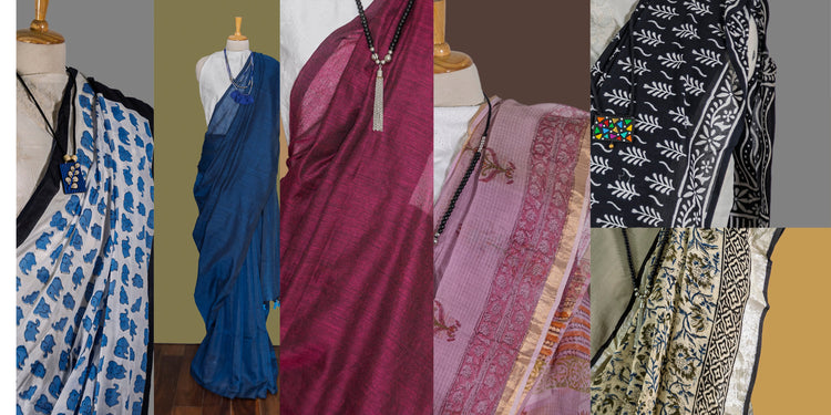  Everyday sarees - Handloom / Handwoven | simmpli ethnicc