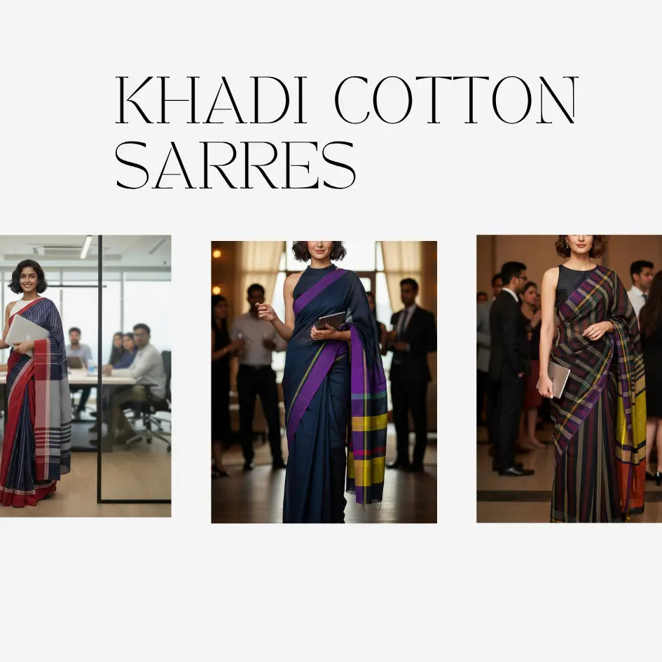 KHADI SAREES– ROOTED & MODERN