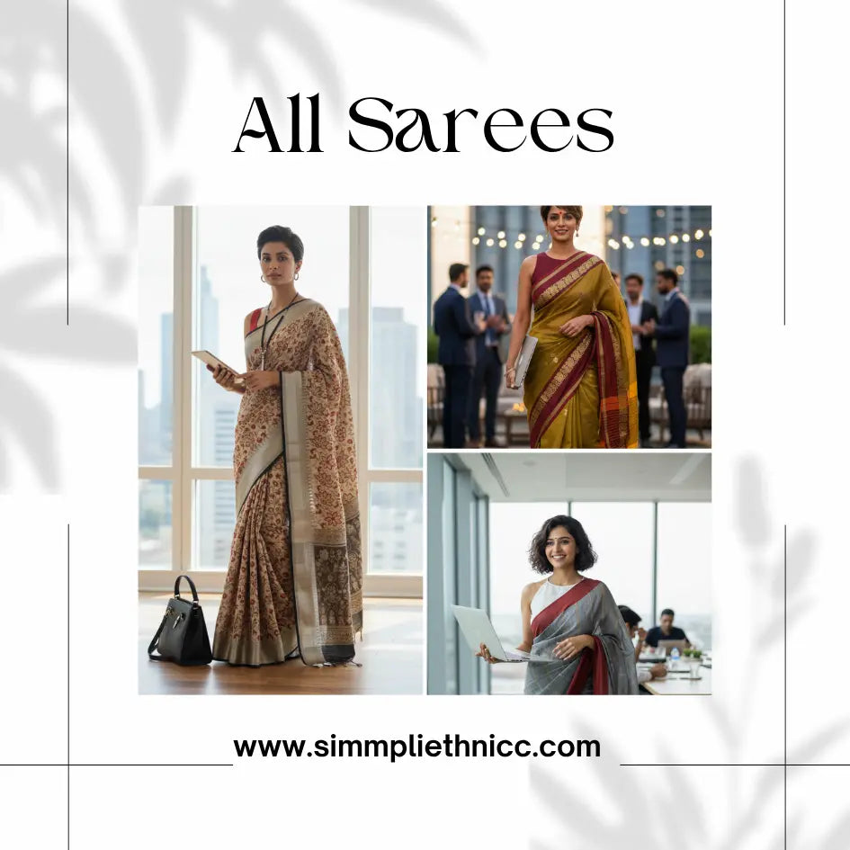 All Sarees Hanloom/ Handcrafted | simmpli ethnicc