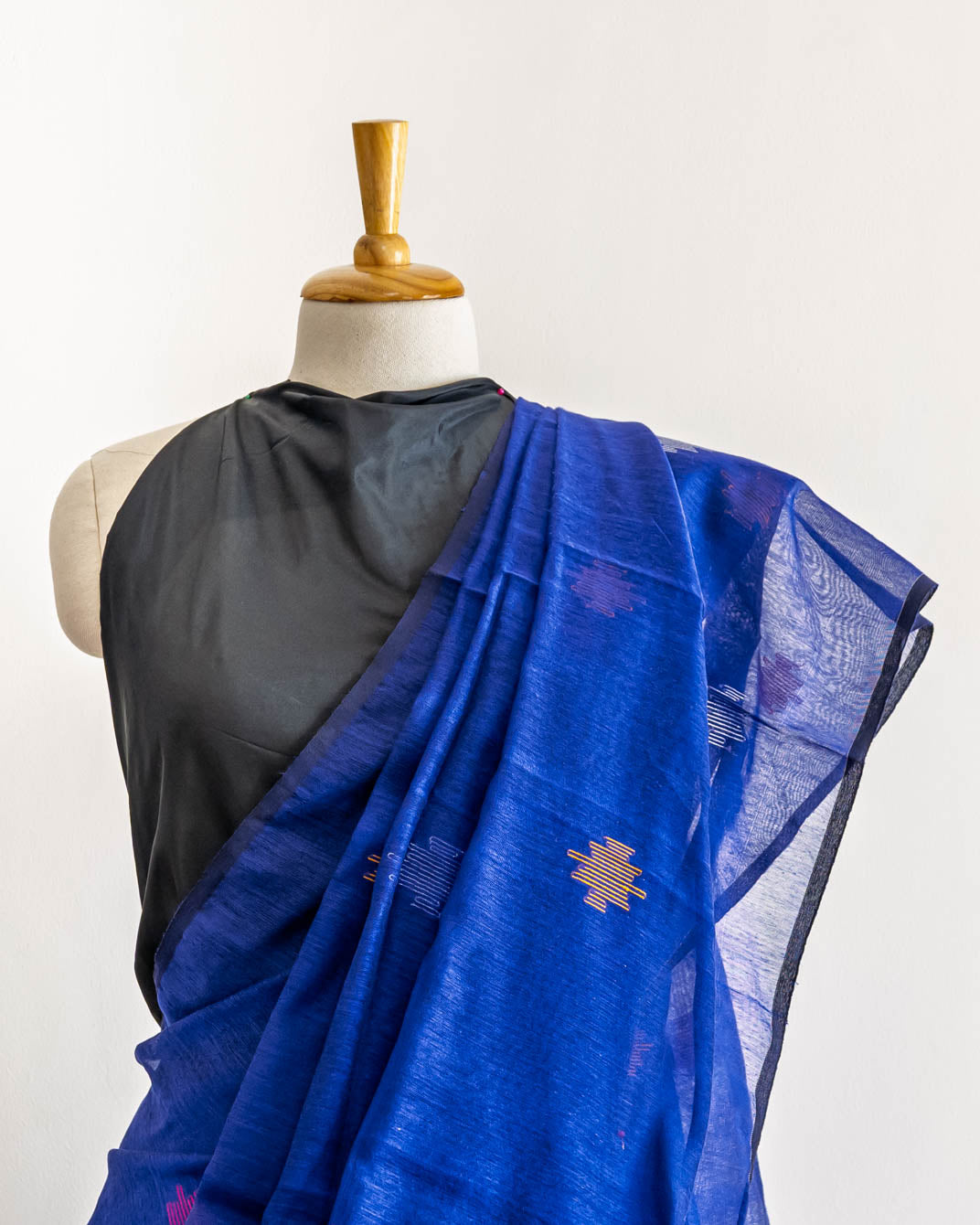 Blue Handloom cotton saree